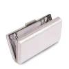 Paradox London Prom Bags | Occasion Handbags*Doria Shimmer Box Clutch Bag Silver