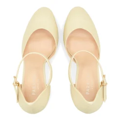 Paradox London Sparkly Prom Shoes | Gold Prom Shoes*Rory Shimmer Block Heel Platform Shoes Champagne