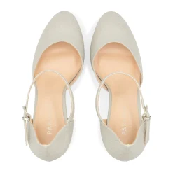 Paradox London Sparkly Prom Shoes | Silver Prom Shoes*Rory Shimmer Block Heel Platform Shoes Silver