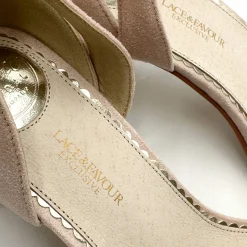 Perfect Bridal Prom Sandals | Pink Prom Shoes*Andrea Suede Block Heel Ankle Strap Sandals Blush