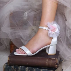 Perfect Bridal Bride Gifts | Shoe Jewellery*Apple Pink Flower Shoe Clips