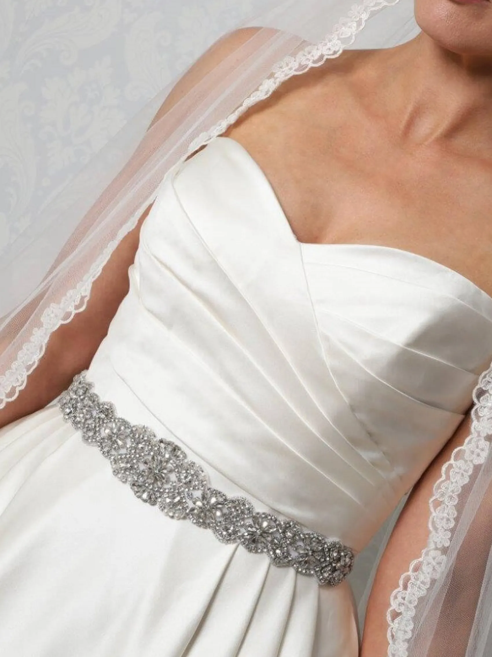 Perfect Bridal Wedding Dress Belts*Emmy Vintage Inspired Crystal and Beaded Dress Belt Ivory/ Silver