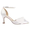 Perfect Bridal Shoe Jewellery | Shoe Clips*Gigi Polka Dot Bow Shoe Clips Ivory