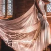 Perfect Bridal Single Tier Veils | Chapel Length & Cathedral Veils*Single Tier 3D Flowers and Pearl Cathedral Veil Ivory