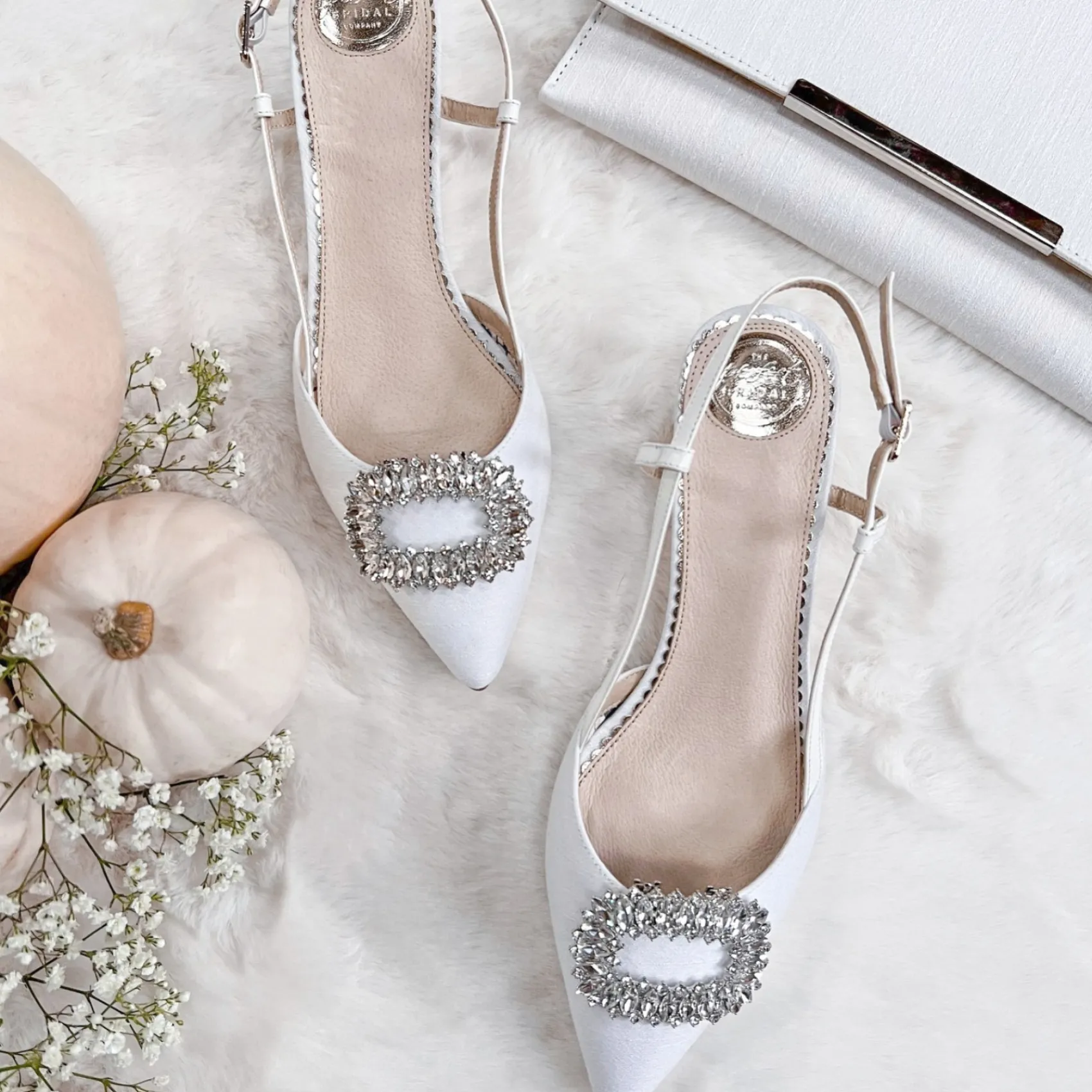 Perfect Bridal Mother Of The Bride Shoes | Wedding Shoes*Lennox Pointed Slingback Kitten Heels Ivory