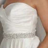 Perfect Bridal Wedding Dress Belts*Lola Pearl and Crystal Embellished Dress Belt Ivory/ Silver