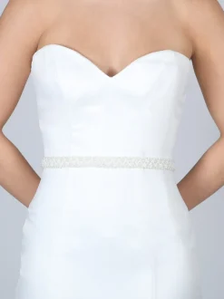 Perfect Bridal Wedding Dress Belts*Odessa Pearl and Beaded Wedding Belt Ivory
