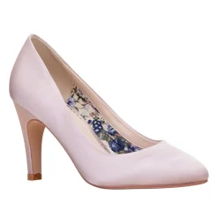 Perfect Bridal Wedding Guest Shoes | Mother Of The Bride Shoes*Parker Satin Classic Bridal Court Shoes Taupe