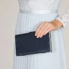Perfect Bridal Prom Bags | Occasion Handbags*Sorrel Sparkly Diamante Box Clutch Bag Navy
