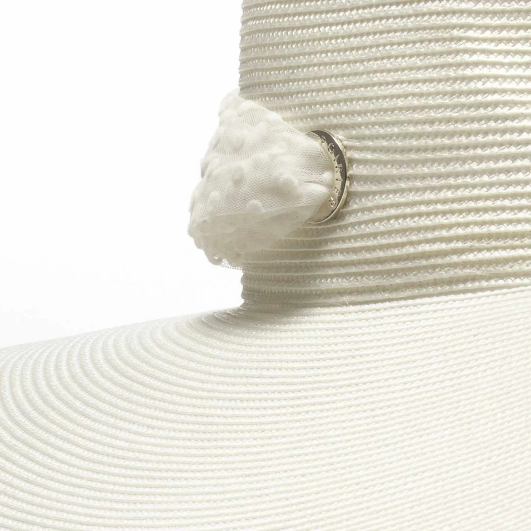 Poirier Bridal Hats*Poppy Vintage Bridal Hat with Polka Dot Veil Ivory