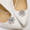 Lace & Favour Bride Gifts | Shoe Jewellery*Precious Silver Crystal Shoe Clips