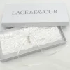 Boudoir Couture Bride Gifts | Bridal Garters*Purity Delicate Lace Wedding Garter with Pearl Droplet Ivory