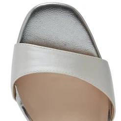 Rainbow Club White Prom Shoes | Prom Sandals*R Collection Jasmine Satin High Block Heel Chunky Platforms Ivory
