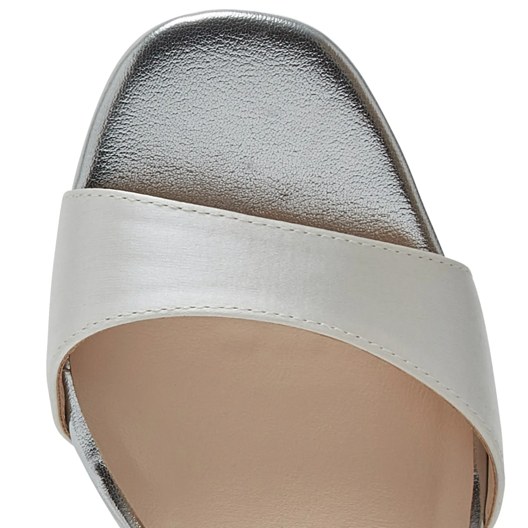 Rainbow Club White Prom Shoes | Prom Sandals*R Collection Jasmine Satin High Block Heel Chunky Platforms Ivory