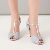 Rachel Simpson Wedding Guest Shoes | Wedding Shoes*Mimosa Leather Vintage T-Bar Wedding Shoes Powder Blue