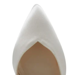 Rainbow Club Mother Of The Bride Shoes | Wedding Shoes*Eve Mid Satin Wide Fit Ankle Strap Block Heels Ivory