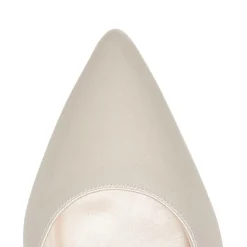 Rainbow Club Mother Of The Bride Shoes | Bridesmaid Shoes*Faith Dyeable Satin Wide Fit Slingback Block Heels Ivory