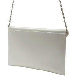 Rainbow Club Wedding Handbags*Hattie Dyeable Satin Envelope Clutch Bag Ivory