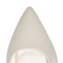 Rainbow Club Mother Of The Bride Shoes | Wedding Shoes*Joni Dyeable Satin Slingback Kitten Heels Ivory