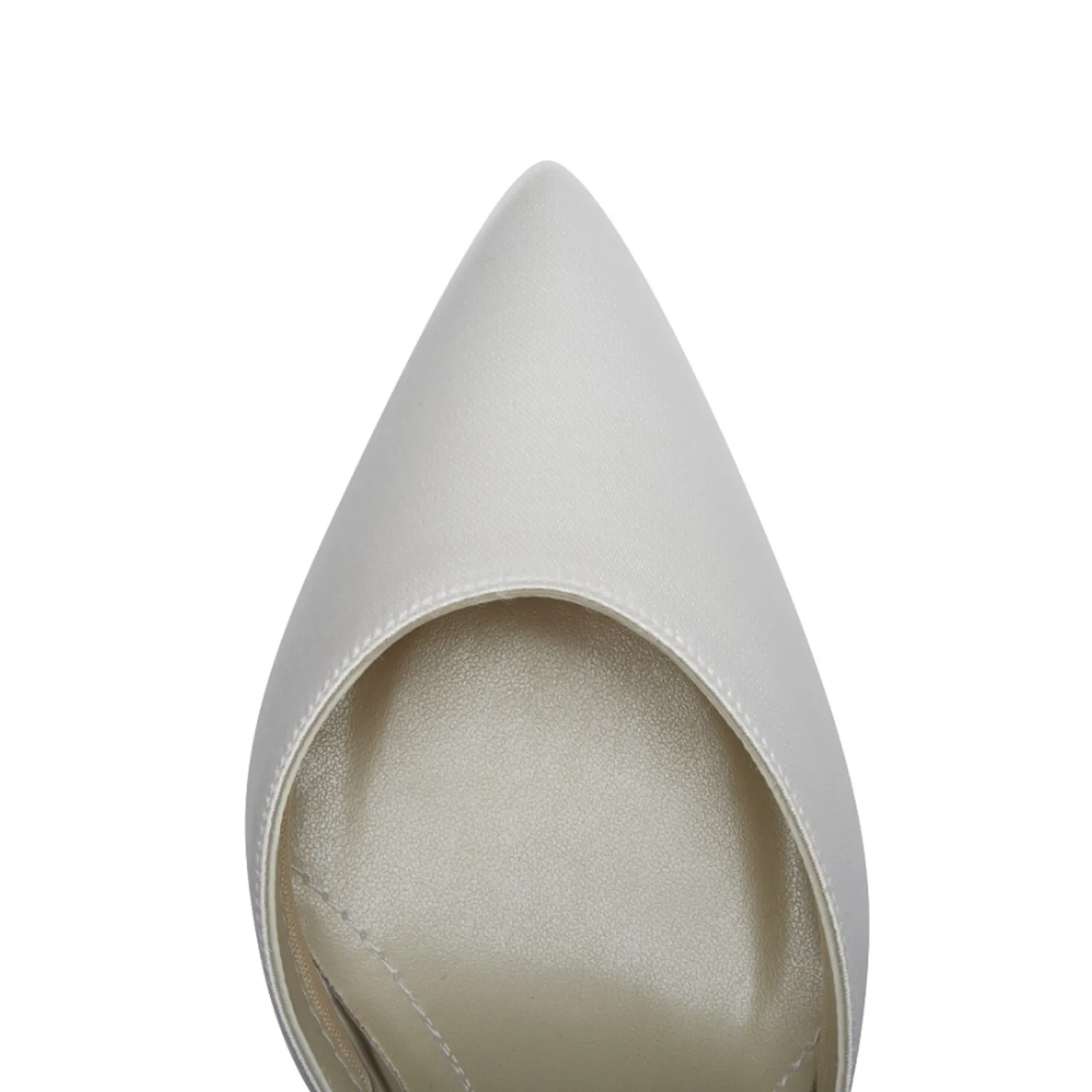 Rainbow Club Wedding Shoes | High Heel*Kennedy Dyeable Satin Two Part Court Shoes Ivory