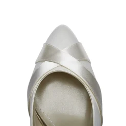 Rainbow Club Mother Of The Bride Shoes | Wedding Shoes*Lexi Dyeable Satin Wedding Court Shoes Ivory