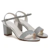 Rainbow Club Silver Prom Shoes | Prom Sandals*Margot Silver Metallic Mid Block Heel Sandals