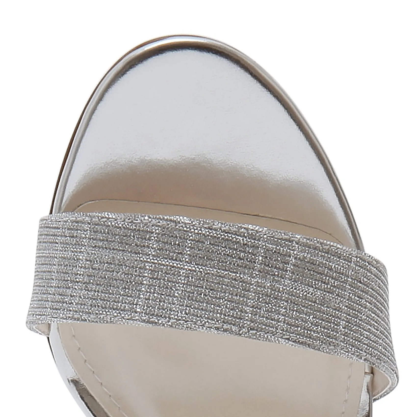 Rainbow Club Silver Prom Shoes | Prom Sandals*Margot Silver Metallic Mid Block Heel Sandals