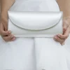 Rainbow Club Wedding Handbags*Viki Ivory Satin and Silver Glitter Wedding Clutch Bag Ivory/ Silver