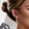 Lace & Favour Gold Prom Jewellery | Prom Earrings*Roma Cubic Zirconia Teardrop Stud Earrings Gold