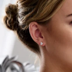 Lace & Favour Gold Prom Jewellery | Prom Earrings*Roma Cubic Zirconia Teardrop Stud Earrings Gold