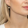 Sarah Alexander Mother Of The Groom Gifts | Mother Of The Bride Gifts*Bombshell Gold Circle Pearl Earrings