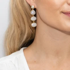 Sarah Alexander Bride Gifts | Gemstone Jewellery*Eastern Promise Moonstone Statement Drop Earrings