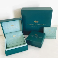 Sarah Alexander Bridesmaid Gifts | Crystal Jewellery*Envy Gold Solitaire Crystal Stud Earrings