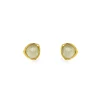 Sarah Alexander Mother Of The Bride Gifts | Bridesmaid Gifts*Lemongrass Prehnite Gold Stud Earrings
