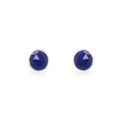 Sarah Alexander Something Blue Gifts | Mother Of The Groom Gifts*Midnight Kiss Cloudy Blue Kyanite Stud Earrings