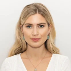 Sarah Alexander Something Blue Gifts | Mother Of The Groom Gifts*Rendezvous Aqua Chalcedony Square Drop Earrings