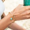 Sarah Alexander Something Blue Gifts | Mother Of The Groom Gifts*Tangiers Amazonite Gold Gemstone Bracelet