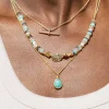Sarah Alexander Something Blue Gifts | Mother Of The Groom Gifts*Tangiers Amazonite Gold Gemstone Necklace