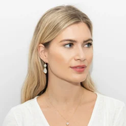 Sarah Alexander Mother Of The Groom Gifts | Mother Of The Bride Gifts*Tidal Rainbow Moonstone Double Drop Earrings