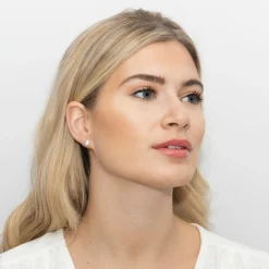 Sarah Alexander Bridesmaid Gifts | Crystal Jewellery*Ultra Rose Gold Solitaire Crystal Stud Earrings