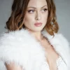 Beverly Hills Feather Stoles & Shrugs | Wedding Boleros And Jackets*Sophia Feather Bridal Bolero Ivory
