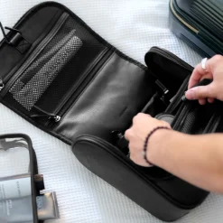 Stackers Groom Gifts | Wash Bags*Hanging Wash Bag Black
