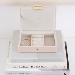 Stackers Mother Of The Groom Gifts | Mother Of The Bride Gifts*Blush and Gold Mini Jewellery Box Blush/ Grey