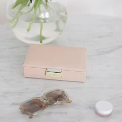Stackers Mother Of The Groom Gifts | Mother Of The Bride Gifts*Blush and Gold Mini Jewellery Box Blush/ Grey