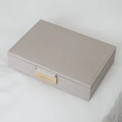 Stackers Mother Of The Groom Gifts | Mother Of The Bride Gifts*Blush and Rose Gold Mini Jewellery Box Blush/ Grey