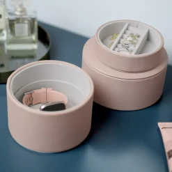 Stackers Mother Of The Groom Gifts | Mother Of The Bride Gifts*Bedside Table Jewellery Box Pod Blush