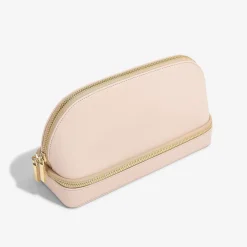 Stackers Honeymoon Gifts | Bridesmaid Gifts*Cosmetic and Jewellery Bag Blush Pink