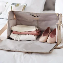 Stackers Mother Of The Groom Gifts | Mother Of The Bride Gifts*Pink Garment Weekend Bag Blush