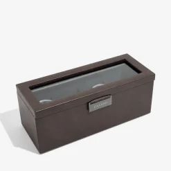 Stackers Groom Gifts | Watch Boxes*4 Piece Watch Box Brown