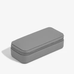 Stackers Men's Jewellery Boxes | Groom Gifts*Men's Zipped Travel Jewellery Box Slate Grey